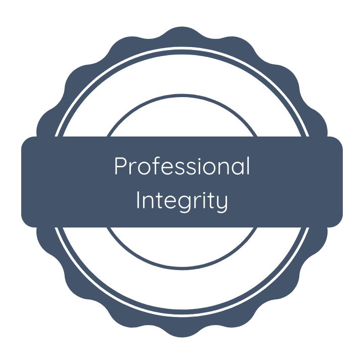 Our Values - Professional Integrity